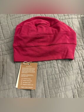 Cardani Headwear Headcover Unlimited Pink Cap NWT Organic Cotton Beanie